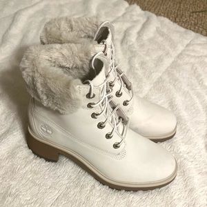 Timberland faux fur Boots Women’s size 8
